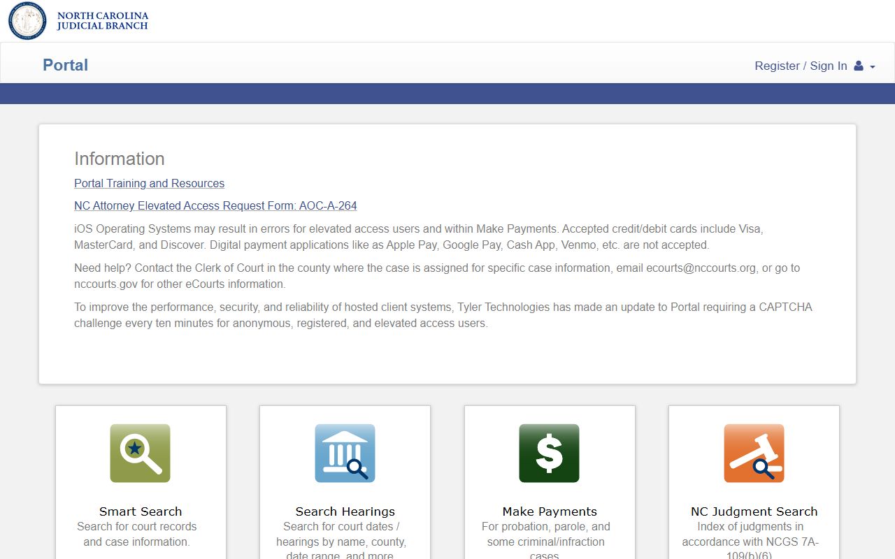 Duplin County court records after arrest NC eCourts Portal
