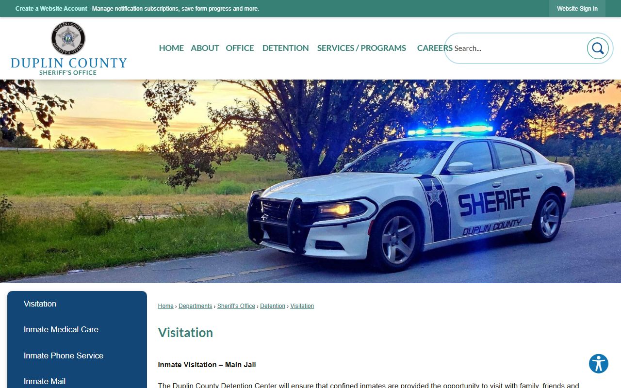 Duplin County inmate population HomeWAV visitation information